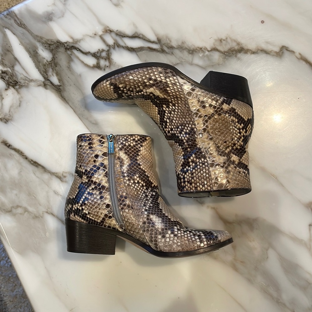 Jimmy Choo Python Ankle Boots - Picture 2 of 10